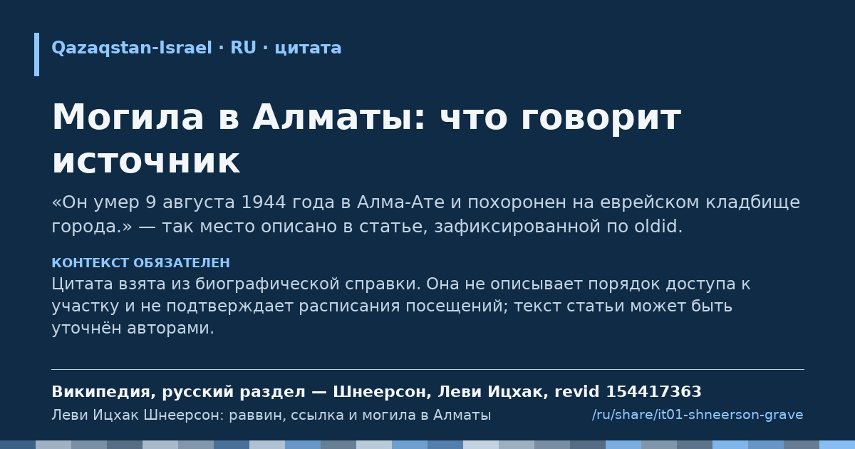 Карточка фрагмента: Могила в Алматы: что говорит источник